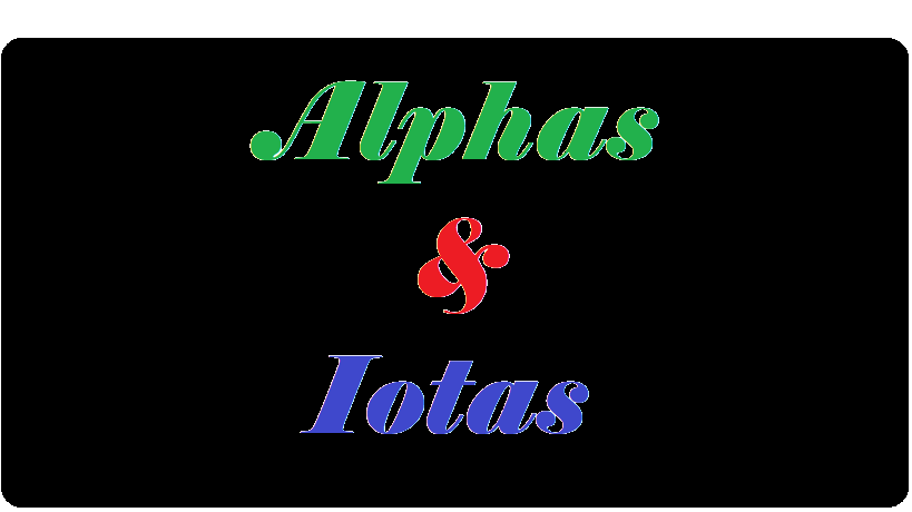 alphas and iotas
